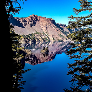 Phantom Ship Reflection--Crater Lake, Oregon