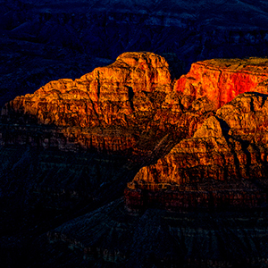 View of Vishnu Temple from Yavapai Point, Grand Canyon, AZ