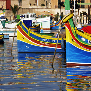 Luzzu Boats, Marsaxlokk Harbour