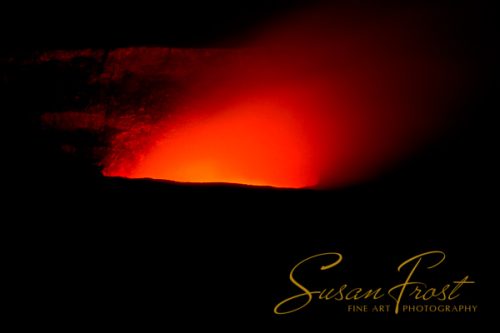 Kilauea Crater Evening Eruption